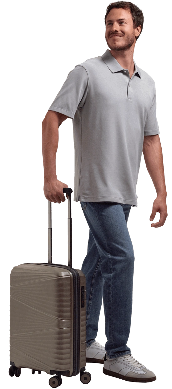 Actor portrayal of patient travelling Actor portrayal of patient travelling