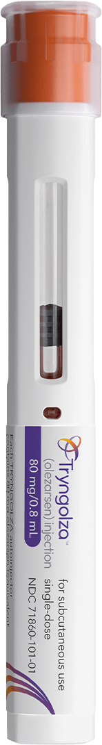TRYNGOLZA autoinjector diagram and components TRYNGOLZA autoinjector diagram and components