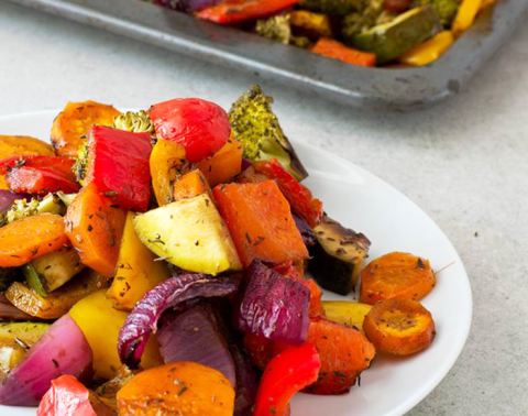 Roasted Rainbow Vegetables