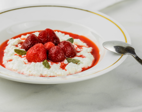 Strawberry Cottage Cheese