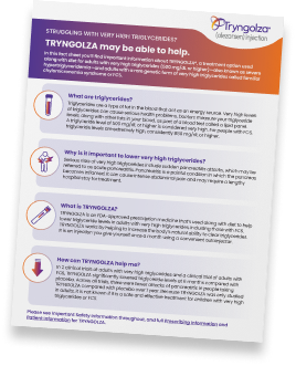 Preview of the TRYNGOLZA Fact Sheet
