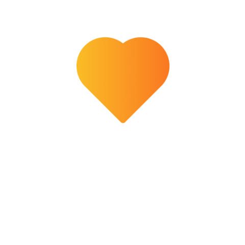 Heart in hand icon
