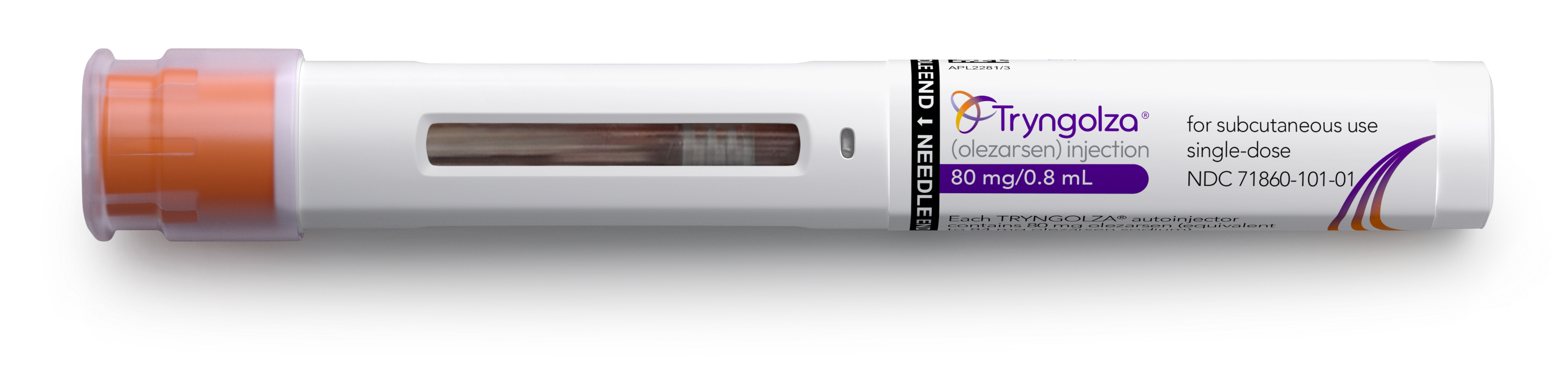 TRYNGOLZA autoinjector diagram and components