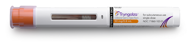 TRYNGOLZA autoinjector diagram and components